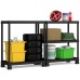 KIS PLUS TRIBAC 90/5 regál 182x90x45 cm, černá 9933