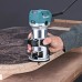 VÝPRODEJ MAKITA RT0700CX2J Kombinovaná frézka s příslušenstvím 700W,systainer POŠKOZENÝ KUFR!!