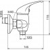 NOVASERVIS METALIA 55 Sprchová nástěnná baterie, 150 mm, chrom 55060,0