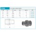 NOVASERVIS topenářské šroubení 3/4" s plochým těsněním FT211/20