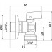 NOVASERVIS pračkový rohový ventil 1/2" x 3/4" CF3027