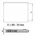 Kermi Therm X2 Plan-Kompakt deskový radiátor 11 300 / 1100 PK0110311