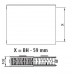 Kermi Therm X2 Plan-Kompakt deskový radiátor 22 400 / 1000 PK0220410