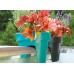 Květináč balkonový LOFLY RAILING 12,3l, 39.6 x 26,6 x 25 cm tyrkys DLOFR400