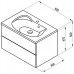 RAVAK SD 600 Rosa II skříňka pod umyvadlo 60 x 49 x 47 cm bříza/bílá X000000925