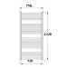 Korado KORALUX LINEAR Classic Koupelnový radiátor KLC 1220.750 white RAL 9016