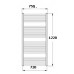 Korado KORALUX LINEAR Classic Koupelnový radiátor KLC 1220.750 white RAL 9016