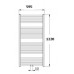 KORADO KORALUX RONDO Comfort Koupelnový radiátor KRTM 1220.600 white RAL 9010
