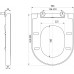 SAPHO CONTOUR 1703-113 LENA WC sedátko Soft Close, antibakteriální, duroplast, bílá