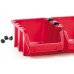 Kistenberg BINEER LONG SET Plastové úložné boxy 4ks, 295x198x195mm, černá červenáKBILS30
