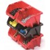 Kistenberg BINEER LONG SET Plastové úložné boxy 6 kusů, 249x158x213mm, červená KBILS25