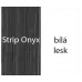 RAVAK SDU Rosa Comfort L skříňka pod umyvadlo, Strip Onyx/bílá X000000312