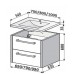 INTEDOOR TEXAS spodní koupelnová skříňka závěsná s umyvadlem TX70B/04
