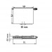 Kermi deskový radiátor Plan - VM se středovým připojením 11 900 / 500 PTM110900501R1K