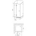 RAVAK BRILLIANT BSDPS-100/100 L sprchové dveře dvojdílné a stěna transparent 0ULA0A00Z1