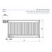 KORADO RADIK deskový radiátor typ VKL 10 600 / 400 10-060040-E0-10
