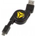 YENKEE YCU 100R BK kabel USB svinovací 45010452