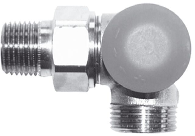 HERZ TS-98-VHF-Termostatický ventil M30x1,5 úhlový pravý 1/2" šedá krytka 1764626