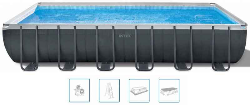INTEX Ultra XTR Rectangular Frame Pool Set Bazén 732 x 366 x 132 cm s filtrací 26364