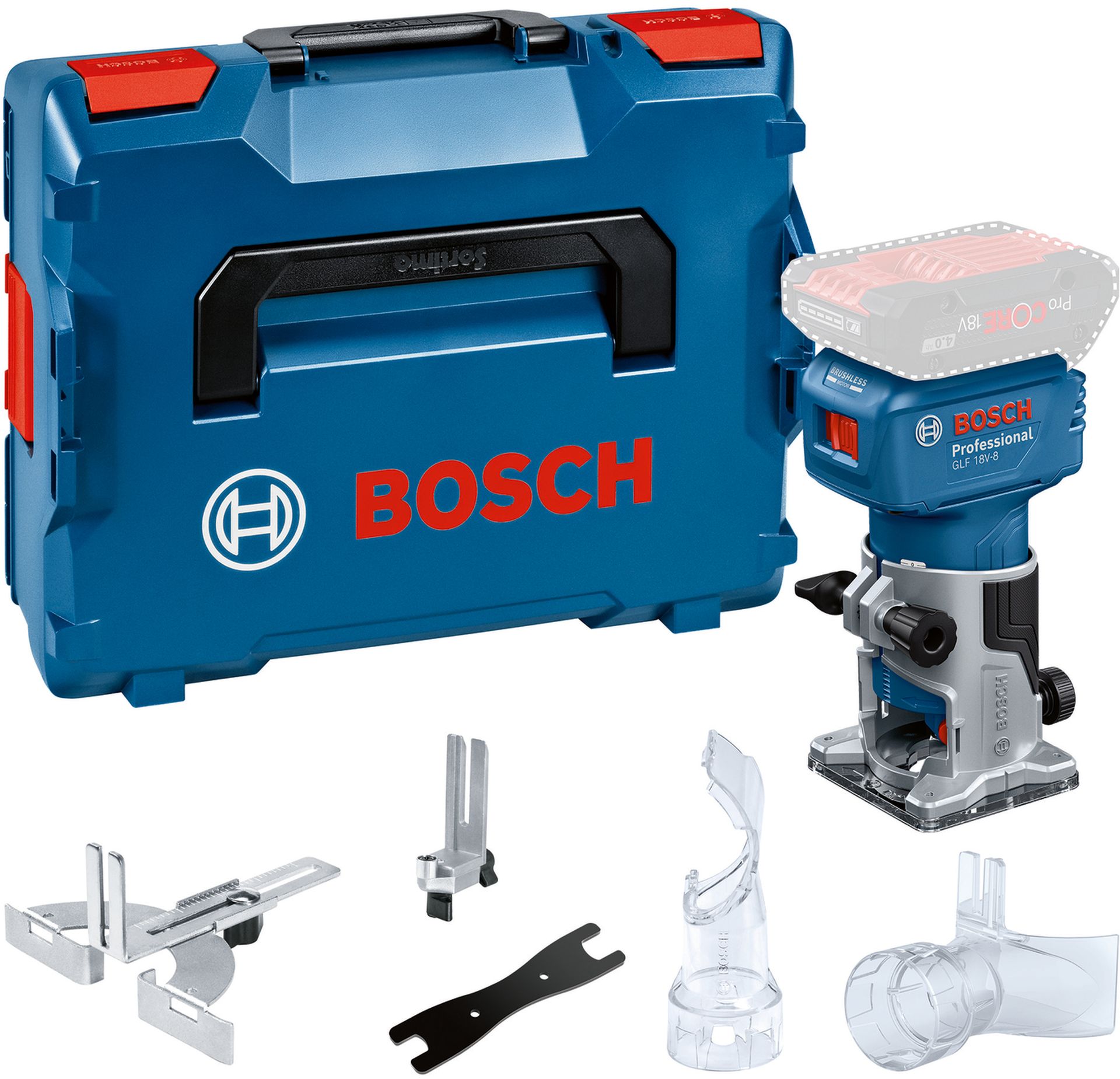 BOSCH GLF 18V-8 PROFESSIONAL Akumulátorová ohraňovací frézka 06016C6001