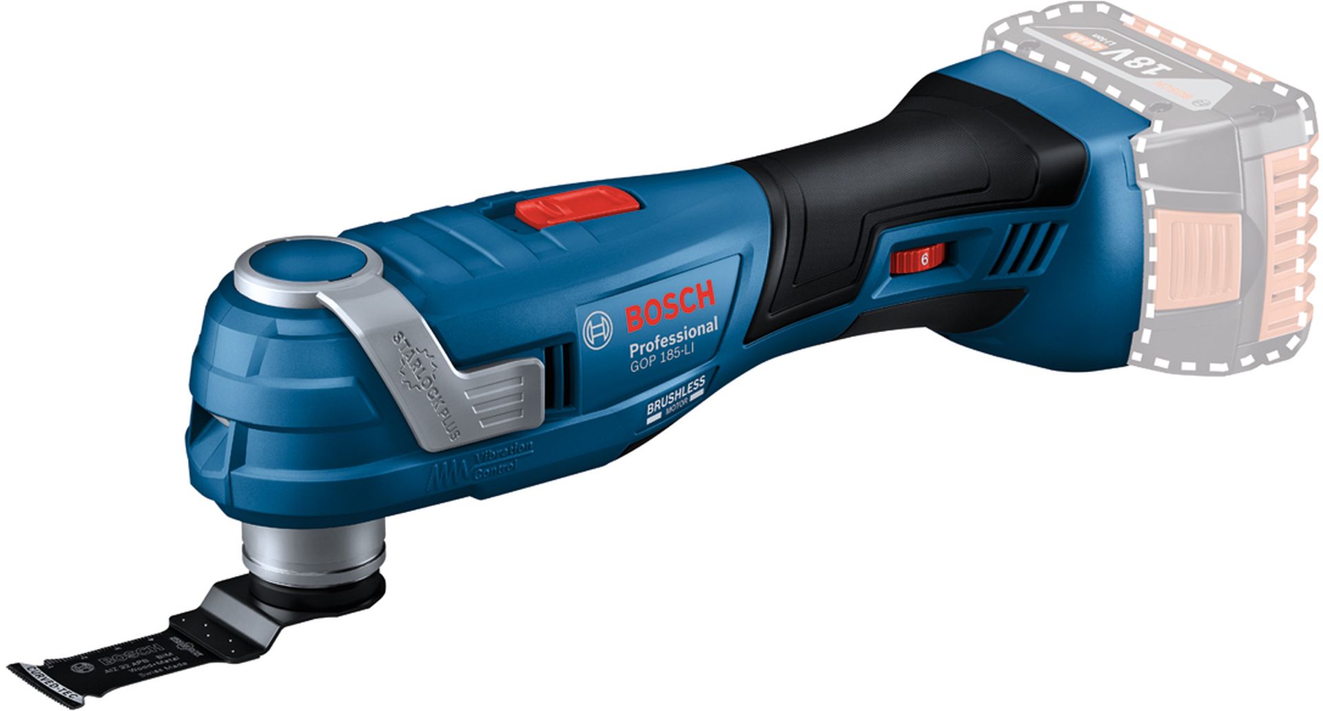 BOSCH GOP 185-LI Akumulátorový Multi-Cutter (solo) 06018G2020