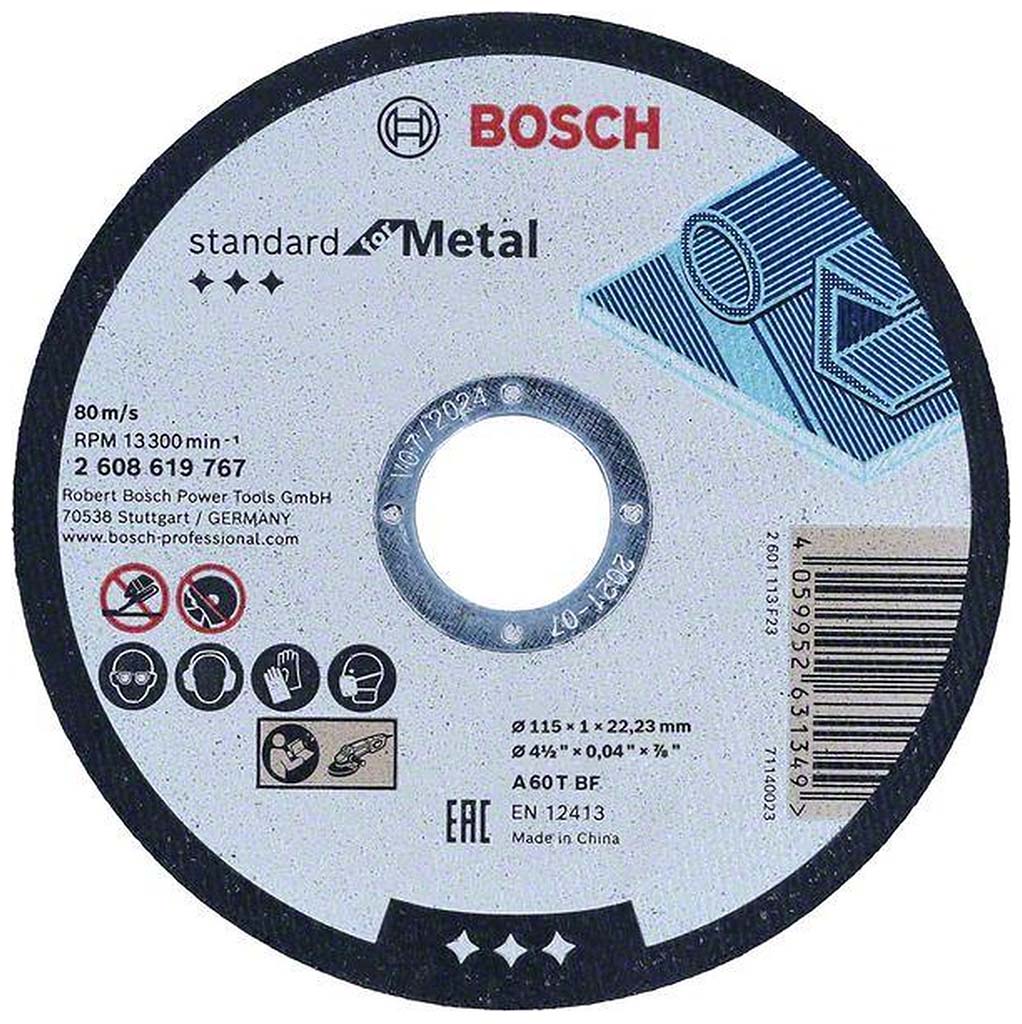 BOSCH Řezný kotouč Standard for Metal 115 mm 2608619767