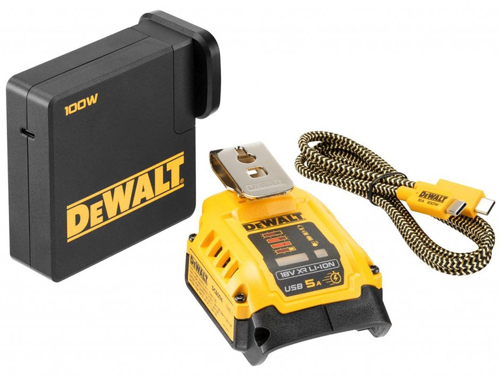 DeWALT DCB094K Nabíjecí adaptér na baterie XR, USB A, USB C