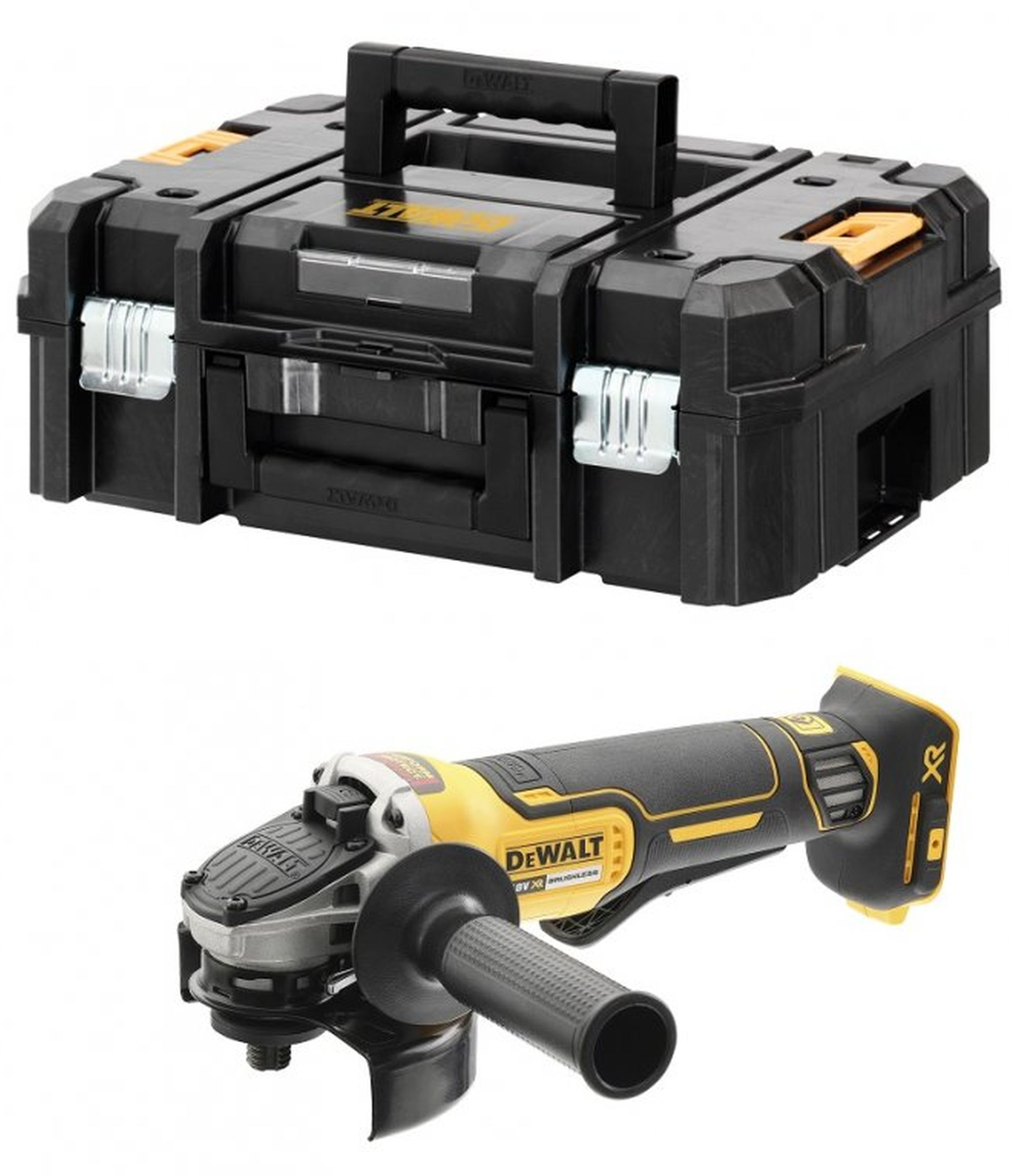 DeWALT DCG406NT Aku úhlová bruska (125mm/18V/bez aku) kufr Tstak