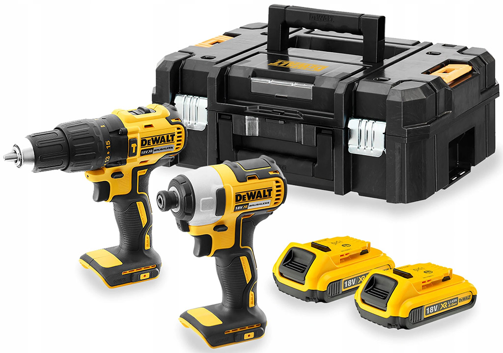 DeWALT DCK2060D2T Sada 18 V sada aku 18V XR (DCD778,DCF787,2 x DCB183,DCB113,TSTAK II)