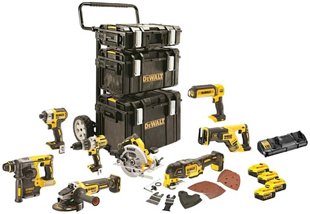 DeWALT DCK853P4 (DCL050,DCS355,DCS367,DCS570,DCH273,DCD996,DCF887,DCG405,4 xDCB184,DCB115)