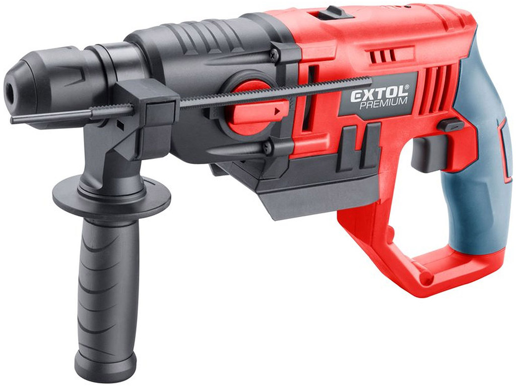 EXTOL PREMIUM kladivo vrtací aku, SDS plus, 20V Li-ion, bez baterie a nabíječky 8891819