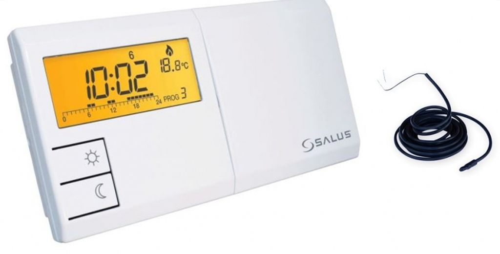 SALUS 091FLPC Týdenní programovatelný termostat s prodlouženým čidlem