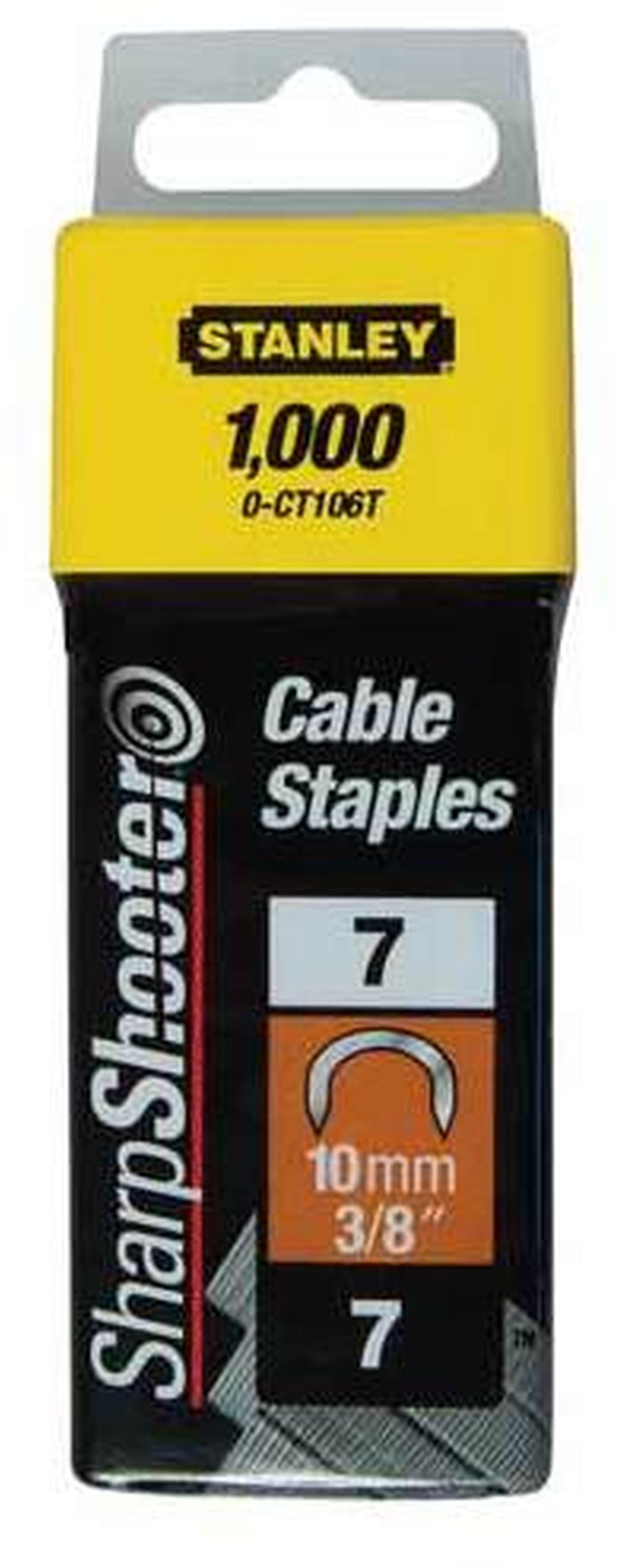 STANLEY 1-CT106T Spony kabelové 7CT100 - 10mm, 1000ks