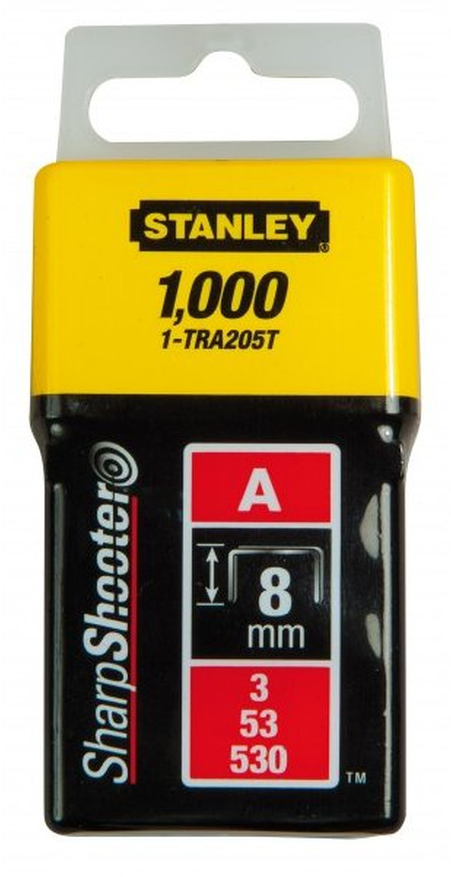 STANLEY 1-TRA209T Spony standardní typ A 5/53/530 - 14mm/9/16", 1000ks