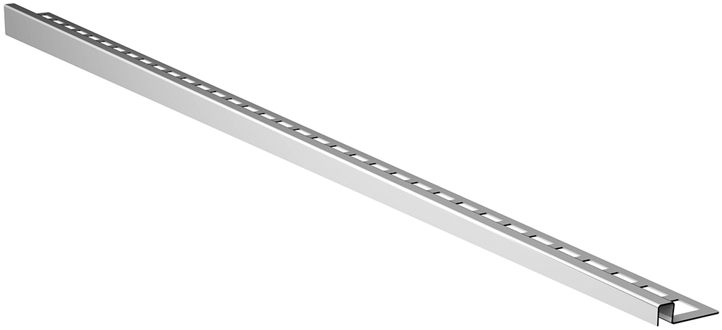 ACO ShowerStep přechodová lišta levá L 1490 mm, H 10 mm, broušený povrch 9010.72.41