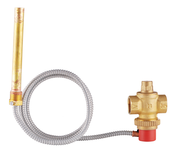 Honeywell termostatický ventil pro chladící smyčku délka kapíláry 4 000 mm TS131-3/4B