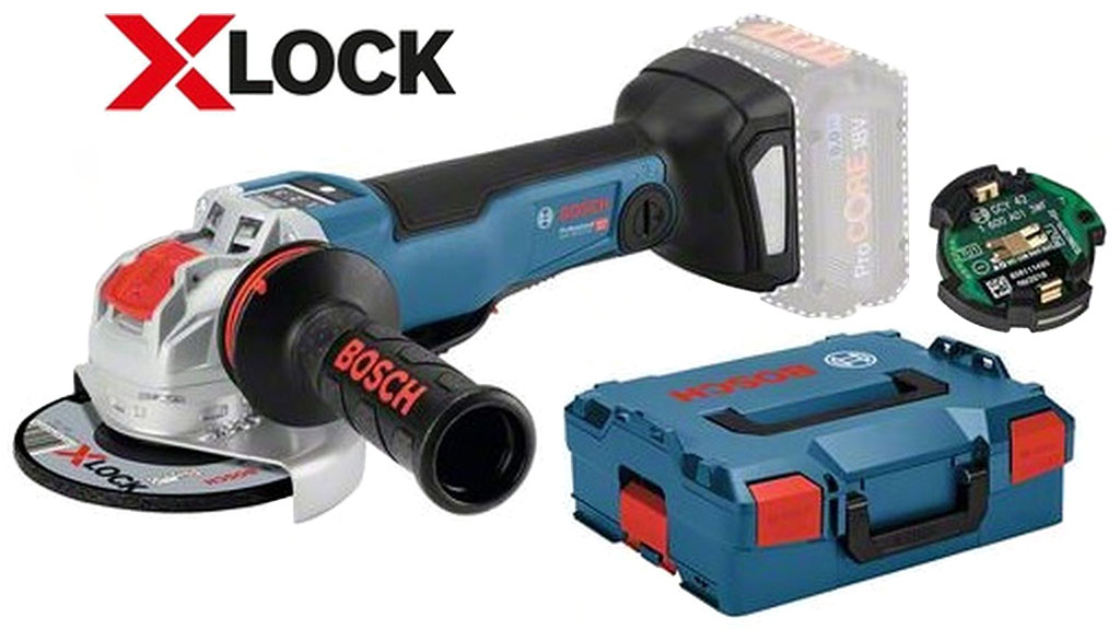 BOSCH GWX 18V-10 PSC Professional Aku úhlová bruska s X-LOCK, 125mm, bez aku 06017B0800