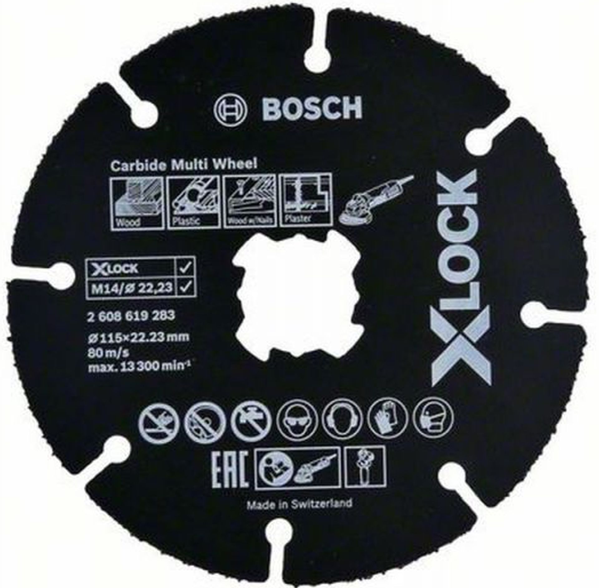 BOSCH X-LOCK CMW Řezací kotouč, 115x22,23x1mm, 10ks 2608619368