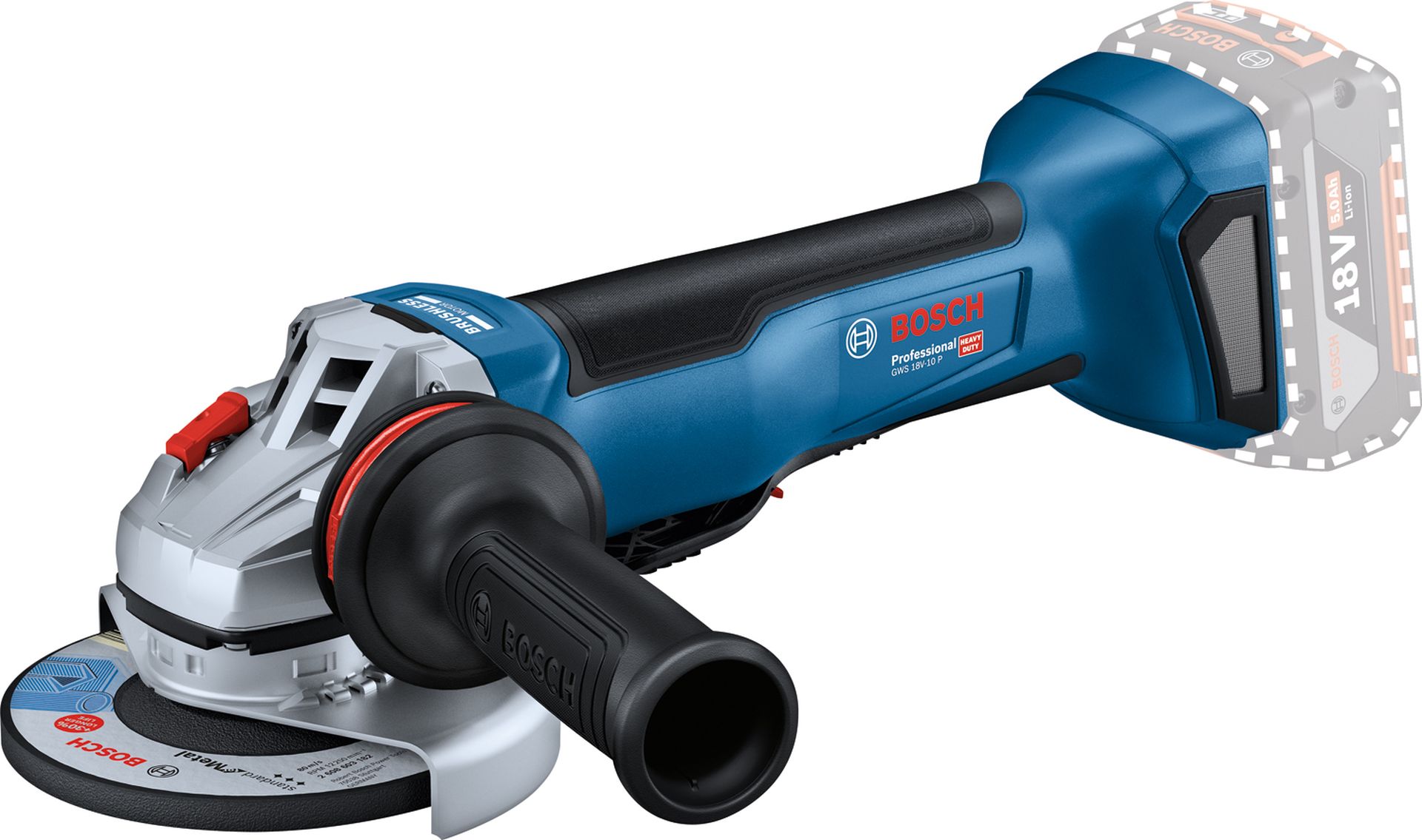 BOSCH GWS 18V-10 P PROFESSIONAL Úhlová bruska (solo) 06019J4100