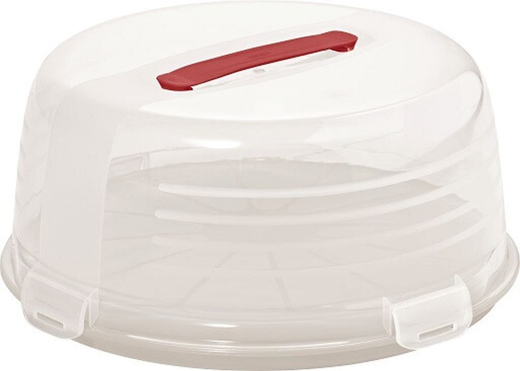 CURVER CAKE BOX ROUND s poklopem 34,7 x 15,2 cm bílý 00416-128