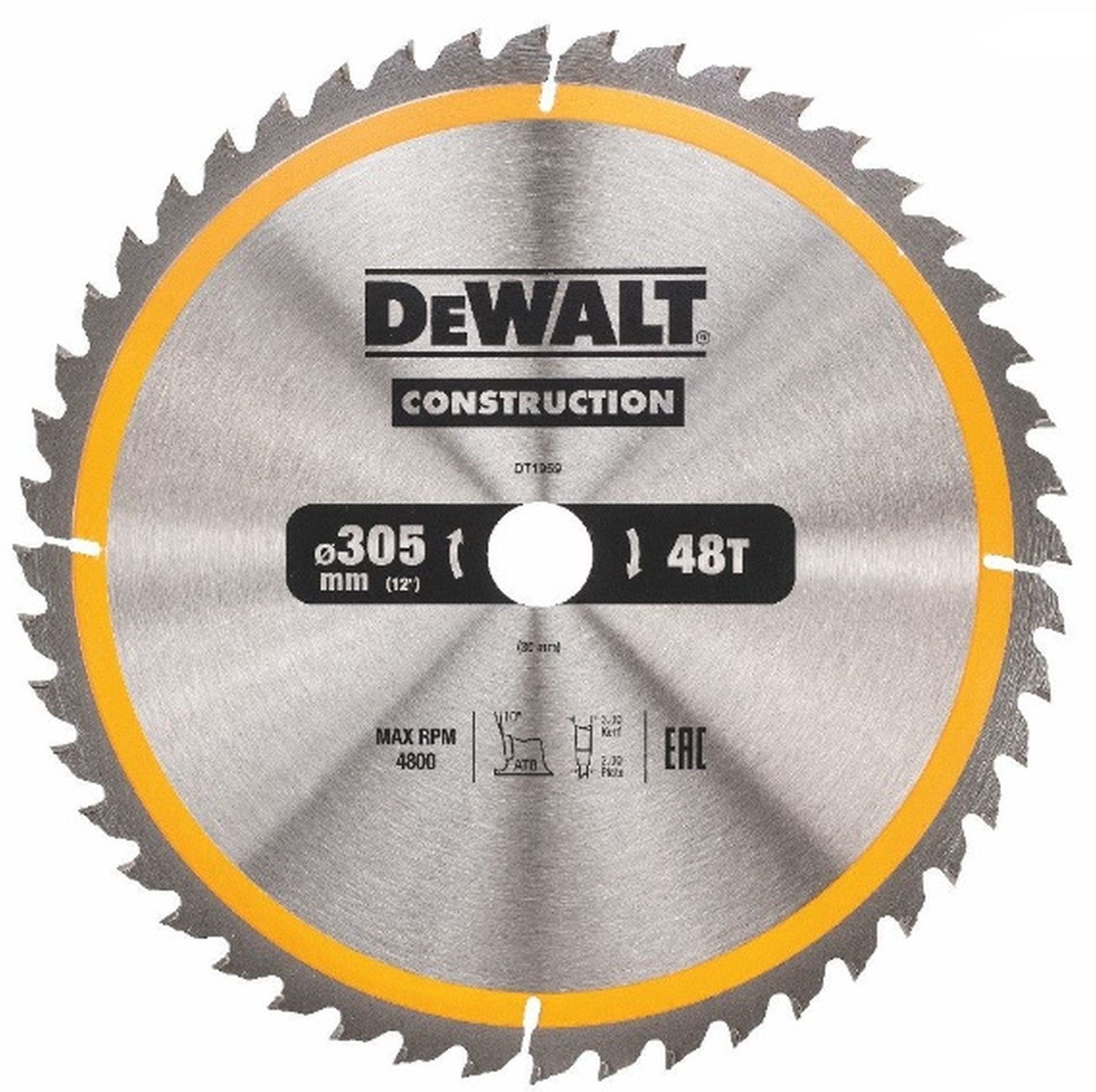 DeWALT DT1959 Pilový kotouč 305 x 30 mm, 48 zubů, ATB 10°