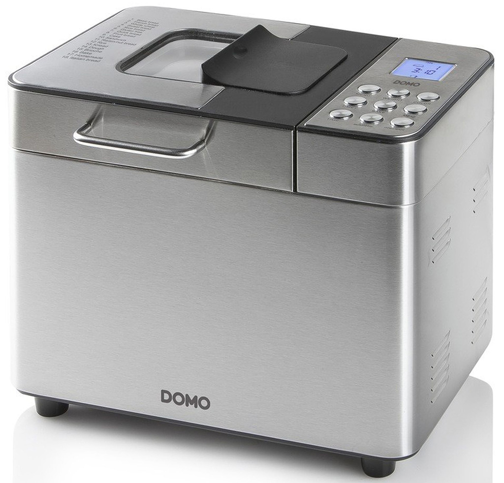 DOMO Domácí pekárna v nerez. provedení, 18 automatických programů 500 W, B3971