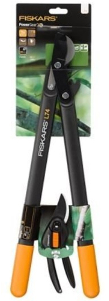 Fiskars Set PowerGear L74 Nůžky pákové převodové + Nůžky SingleStep P26 100499
