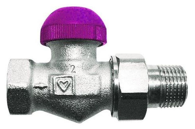 HERZ TS-99-FV-Termostatický ventil přímý 1/2", M 28 x 1,5 fialová krytka 1752367
