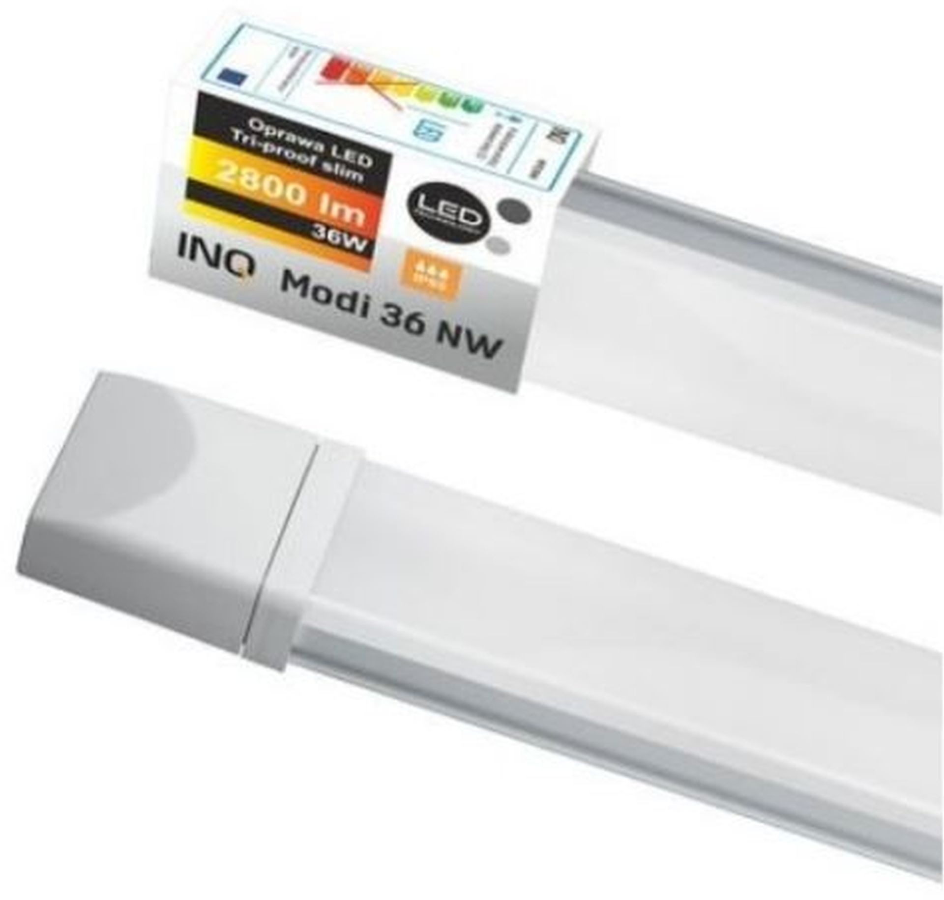 INQ LED lineární svítidlo, MODI 36W, 1400lm, 4000K, 122,5cm, IP65