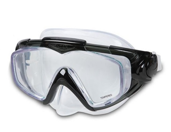 INTEX AQUA SPORT Silikonová maska pro potápění, černá 55981