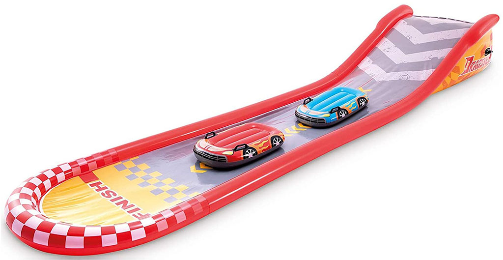 INTEX RACING FUN Vodní skluzavka + 2 lehátka 57167NP