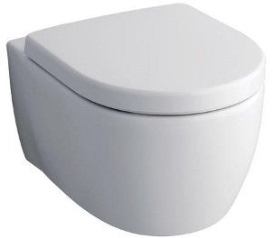 KERAMAG Icon závesné WC bez splachovacího kruhu, 6L, bílá + KeraTect 204060600