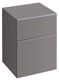 KERAMAG Icon postranní skříňka, závěsná 45 x 60 x 47,7 cm platinová lesklá 840047000