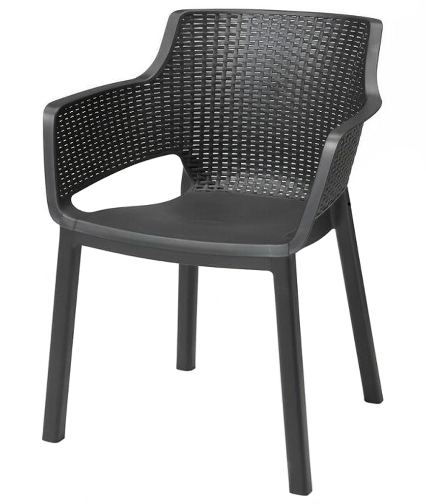 KETER EVA Zahradní židle, 57,7 x 62,5 x 79 cm, grafit 17210109